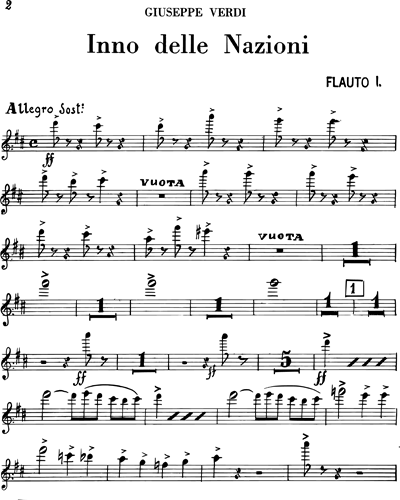 Inno Delle Nazioni Sheet Music By Giuseppe Verdi Nkoda