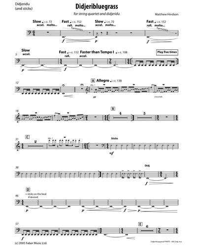 Didjeribluegrass Sheet Music By Matthew Hindson Nkoda