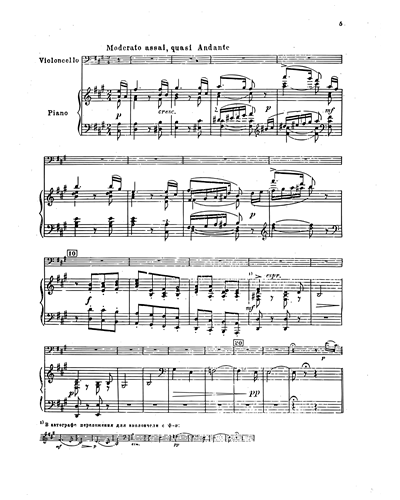 Variations On A Rococo Theme Op 33 Original Version Piano Sheet