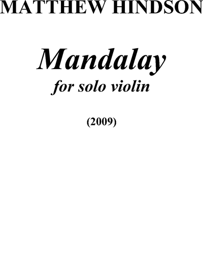 Mandalay Sheet Music By Matthew Hindson Nkoda Free 7 Days Trial