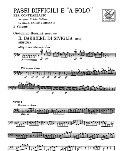 Passi Difficili E A Solo Da Opere Liriche Italiane Vol 1 Sheet Music