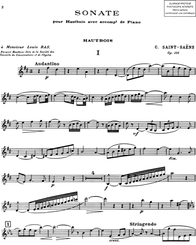 Oboe Sonata, op. 166