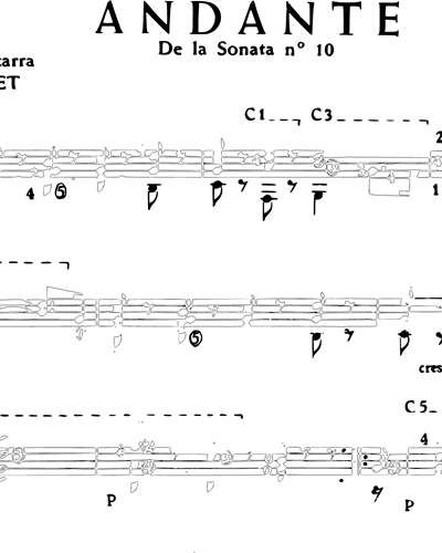 Andante (de la Sonata n° 10, Op. 14 n° 2)