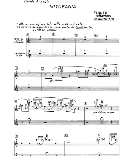 Flute/Piccolo & Clarinet in Bb