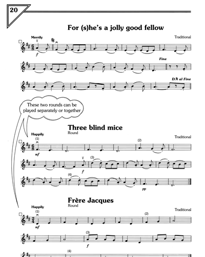 "For (S)he's A Jolly Good Fellow" & "Three Blind Mice" & "Frère Jacques"