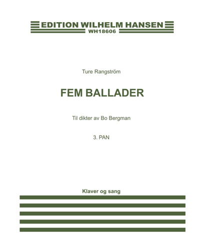 Pan (No. 3 ur "Fem Ballader till dikter av Bo Bergman")