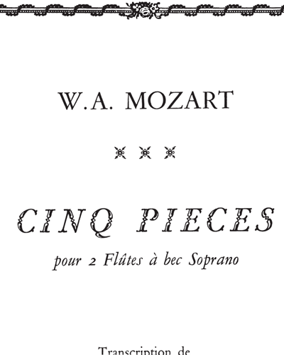 Cinq Pièces