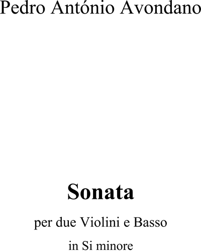 Sonata in B minor
