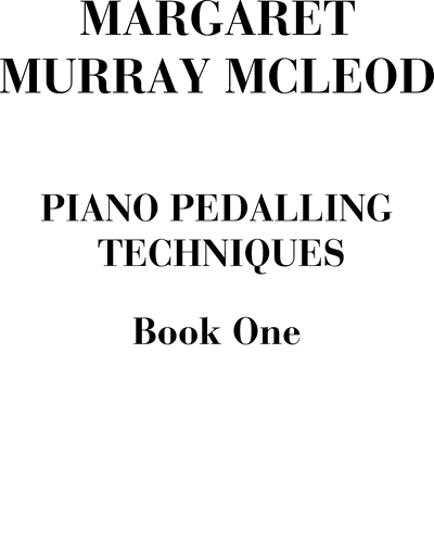 Piano pedalling techniques