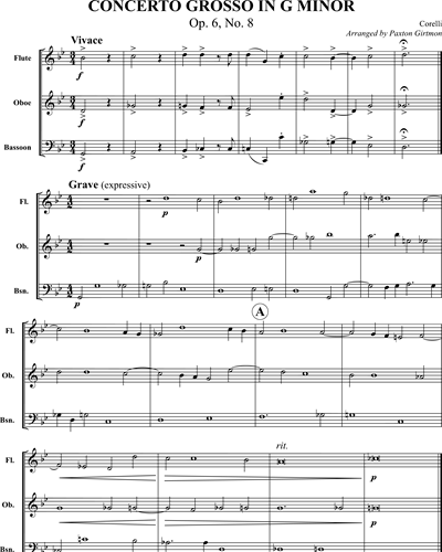 Concerto Grosso in G minor, op. 6 No. 8