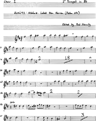 [Choir 1] Trumpet in Bb 1