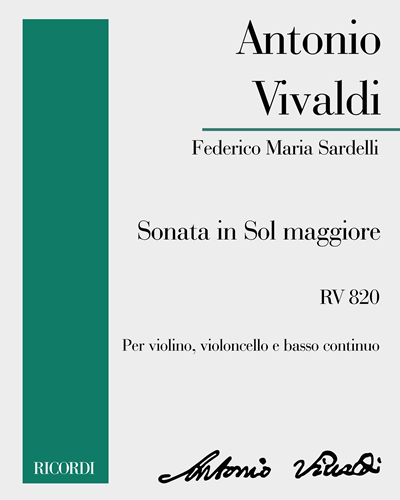 Sonata in Sol maggiore RV 820
