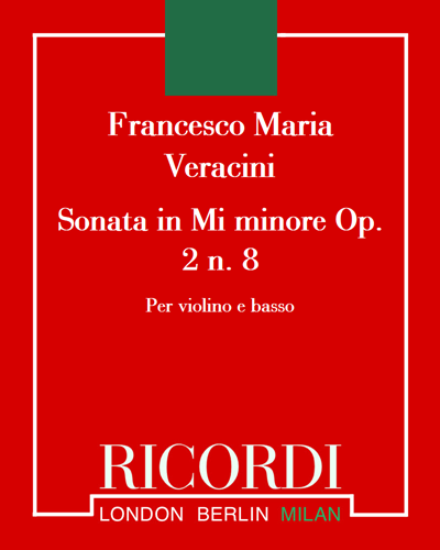 Sonata in Mi minore Op. 2 n. 8