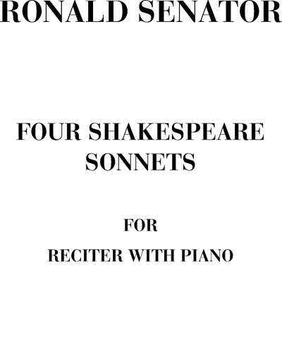 Four Shakespeare sonnets