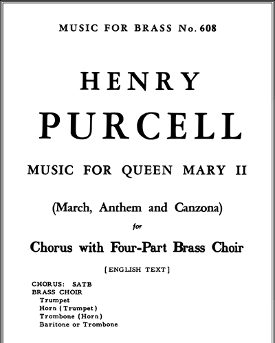 Funeral Music for Queen Mary II 