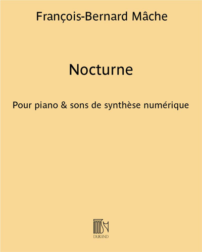 Nocturne - Pour piano & sons de synthèse numérique