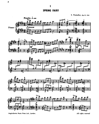 Ten Pieces (from "Cinderella, op. 97")