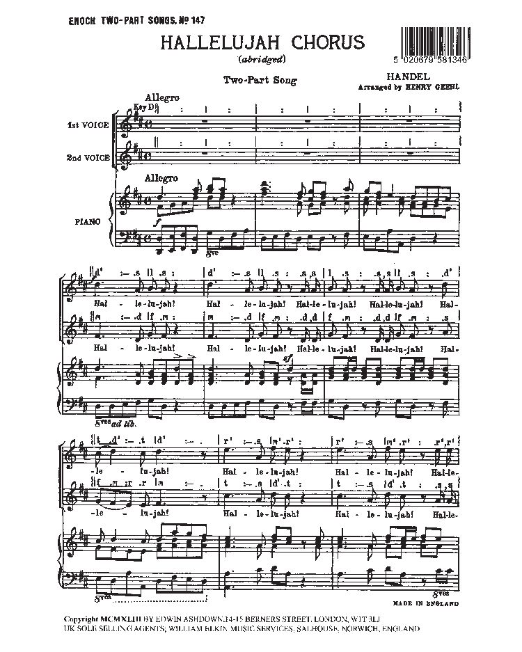 Hallelujah Chorus, HWV 277