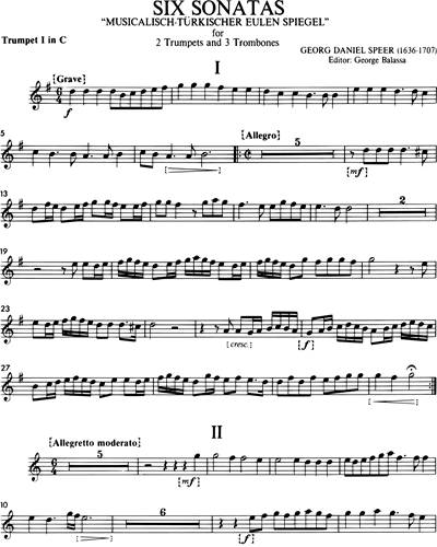 6 Sonaten aus „Musicalisch-Türkischer Eulen Spiegel“