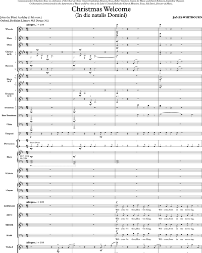 Full Score & Mixed Chorus