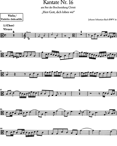 Kantate BWV 16 „Herr Gott, dich loben wir“