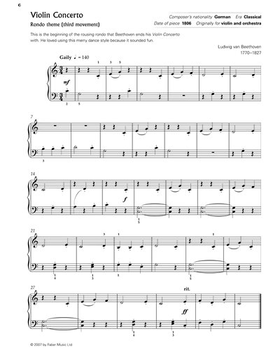 Violin Concerto - Rondo Theme (Third Movement)