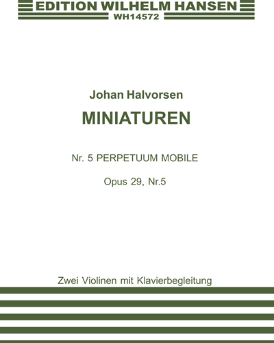 Nr. 5 Perpetuum mobile (aus „Miniaturen")