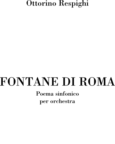 Fontane di Roma [Fountains of Rome]