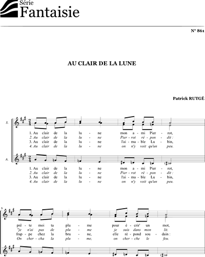 Au clair de la lune