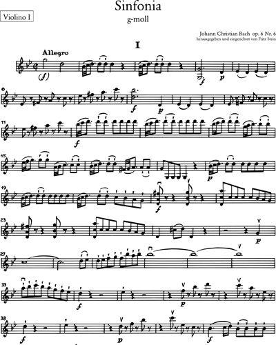 Symphony in G minor, op. 6 No. 6