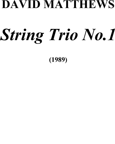 String Trio No.1