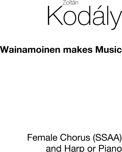Wainamoinen Makes Music [English Text]