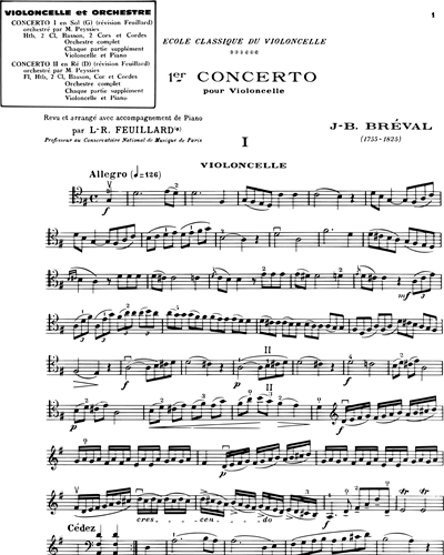 Concerto No. 1 for Cello in G major