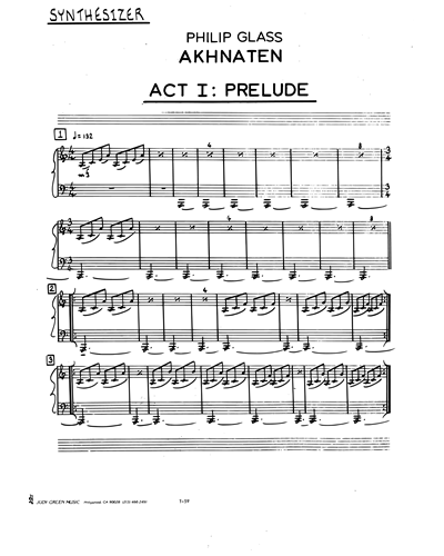 Prelude (from "Akhnaten")