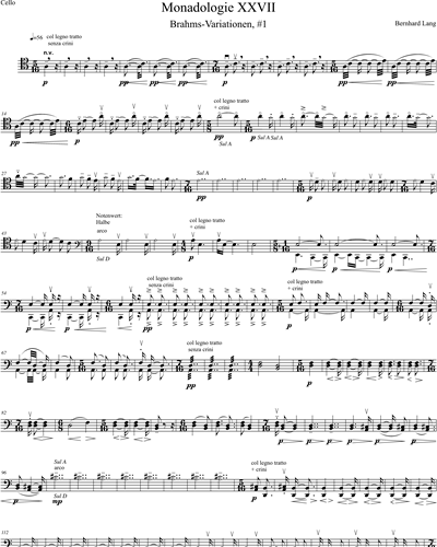 Monadologie XXVII "Brahms-Variationen"