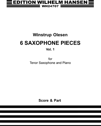 Six Saxophone Pieces, Vol. 1