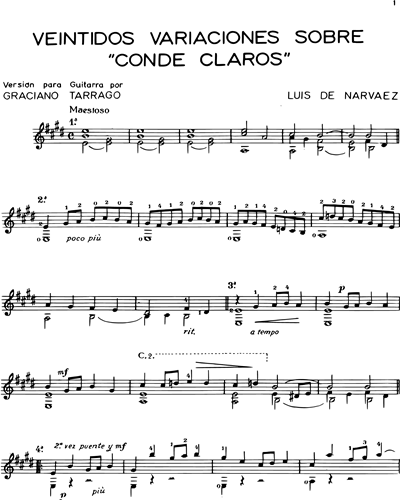 Veintidos variaciones sobre "Conde Claros"