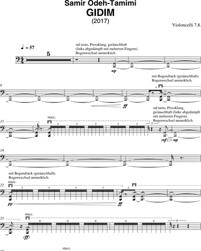 Cello VII-VIII