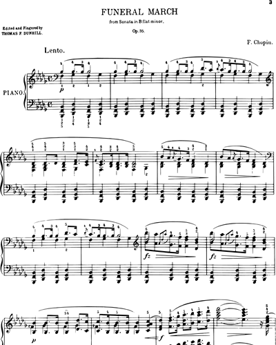'Funeral March' from Sonata No. 2 in Bb minor, op. 35 