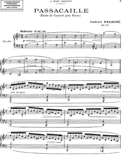 Passacaille Op. 52