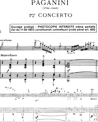 Concerto No. 1 (Premiers Solos extraits de Concertos Classiques) 