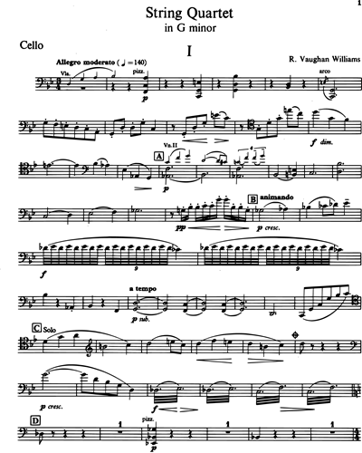 String Quartet in G minor [Revised 1921]