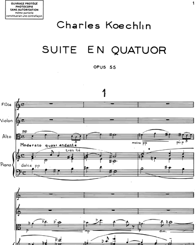 Suite en quatuor Op. 55