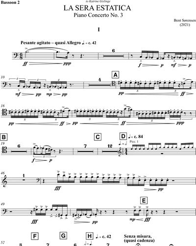 Piano Concerto No. 3, 'La Sera Estatica'