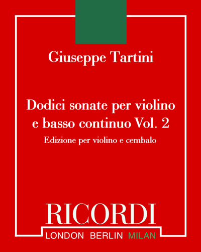 Dodici sonate per violino e basso continuo Vol. 2