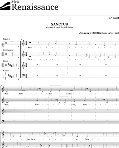 Sanctus - Desprez