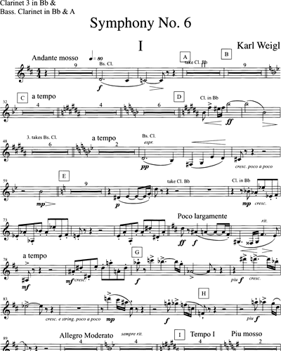Clarinet in Bb 3/Clarinet in A/Bass Clarinet