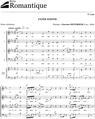 Pater noster - Meyerbeer - SATB