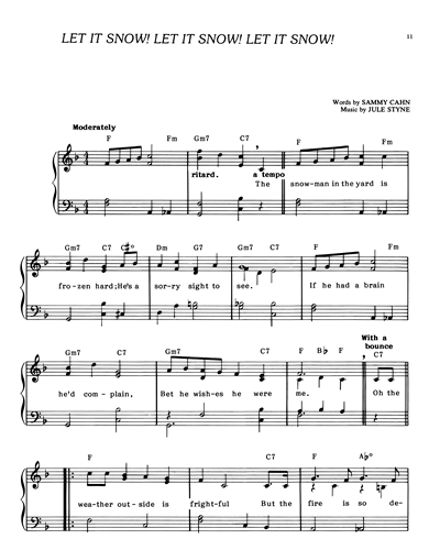 Let It Snow! Let It Snow! Let It Snow! Sheet Music by Michael Bublé ...