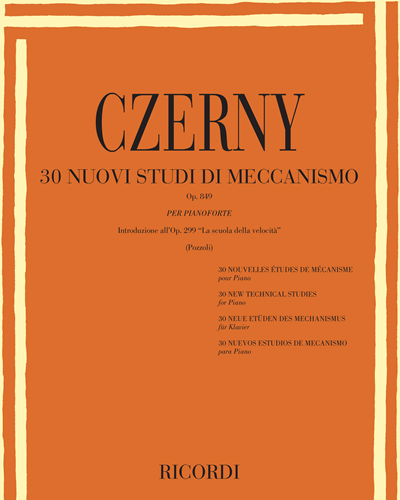 30 nuovi studi di meccanismo Op. 849